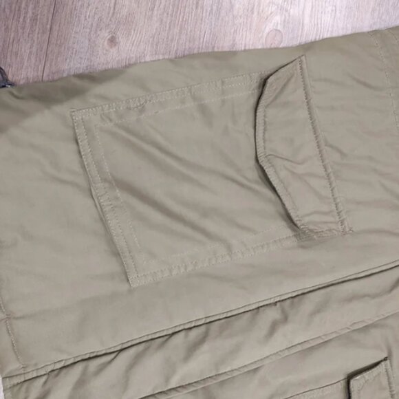 Primark green winter coat with faux fur hood - Picture 9 of 13